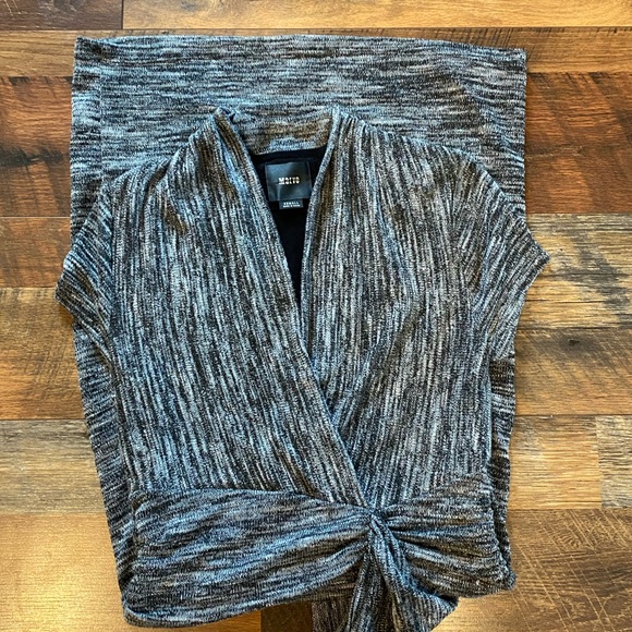 ANTHROPOLOGIE Maeve Cinched Surplice Knit Dress - Picture 5 of 8